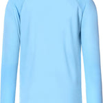 Boys UPF 50+ Swim Shirt Long Sleeve, 1 or 2 Pack UV Sun Protection Rash Guard, Youth Kids SPF Water Shirts for Beach Surf
