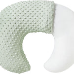 Nursing Pillow and Body Positioner with Premium Slipcover | for Breastfeeding for Baby Boys and Girls, Feeding Pillow with Breathable Comfortable Pillowcase (Green)