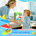 Toy Boat Fleet for Toddlers, Floating Water Play Boats for Pool, Bath & Beach, Colorful Boat Set for Kids Ages 3-5