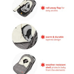 Skip Hop Winter Car Seat Cover, Stroll & Go, Heather Grey