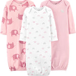 Simple Joys by Carter's Baby Girls' 3-pack Cotton Sleeper Gown