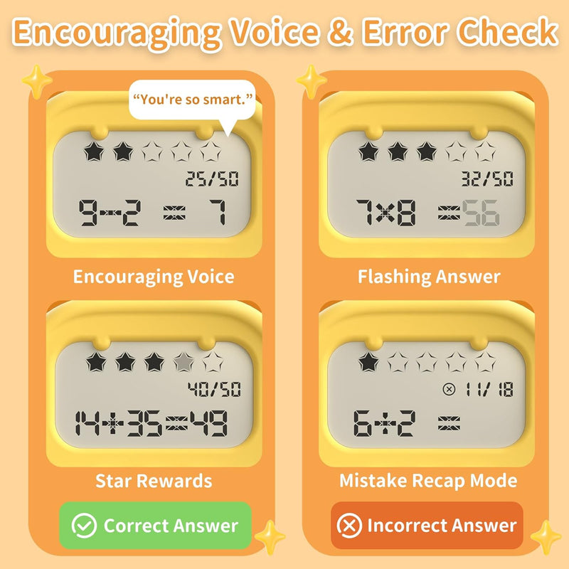 alilo Math Games for Kids Ages 5-12 Portable Math Toy for Practicing Addition, Subtraction, Multiplication, and Division