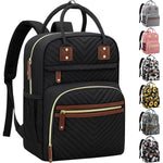 Tenot Diaper Bag Backpack for Women with Insulated Pockets Black | Large Capacity, Multifunctional, Waterproof, Travel Baby Diaper Bags for Mom,Dad,Baby Girl Boy