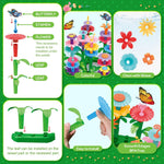 YEEBAY Flower Garden Building Toys for Girls Ages 3-7 - STEM Gardening Set with 148 PCS