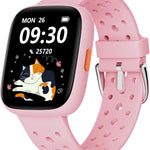 BIGGERFIVE 1.8" Kids Smart Watch, Fitness Tracker, Heart Rate Monitor, Sleep Tracker, IP68 Waterproof, Puzzle Games for 5-16 Year Old Girls Boys Teens, Blue