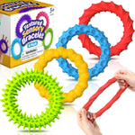 Sensory Toys Fidgets for Kids Adults - 4 Pack Stretchy Fidget Toys Bracelets | Texture & Calming Autism Sensory Toys for Special Needs Autistic Children Classroom Fidgets| Squishy Fidgets Travel Gifts