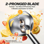 Turelar Immersion Blender Corded 400W, 2 Speed, Emulsifier, Blend, BPA-Free | Hand Blender Stick Mixer, Ergonomic Handle, Stainless Steel Blades, Effortless Blending for Soup, Smoothies, Puree, Baby Food