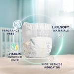 Pampers Pure Baby Diapers, Size 4 (22-37 lbs), 150, Up to 100% Leakproof, Premium Hypoallergenic Soft Diapers