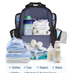 Mancro Diaper Bag Backpack, Dad Diaper Bag with 2 Side Insulated Pockets | Multifunctional Water Resistant Diaper Backpack for Men Women with Stroller Straps, Travel Baby Bag Backpack, Black