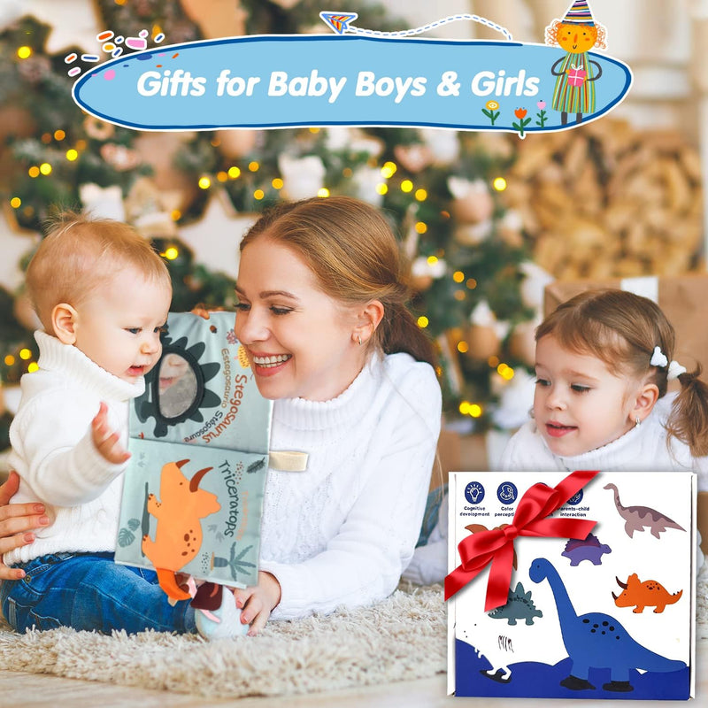 Richgv Baby Books 0-6 Months,Early Development Toy,Baby Boy Gifts Baby Toys | Touch Feel Crinkle Book 0-3-6-12 Months, Baby Shower Gifts, Newborn Infant Tummy Time Toy, Baby Stocking Stuffers, Xmas Gifts