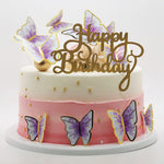 60Pcs Butterfly Cupcake Toppers: Vibrant 3D Decorations for Cakes, Desserts, and Parties