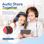 EarFun Wired Kids Headphones with Microphone, 85/94dB Volume Limit, Portable Foldable Headset for School/Tablet/iPad