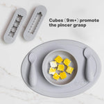 ezpz Baby-Led Weaning Food Cutters (2 pack in Sage) - 6/9 Months + | Food Prep for Infants - Designed by a Pediatric Feeding Specialist