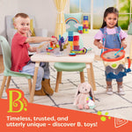 B. toys Toy Car FunKeys with Lights and Sounds, Purple, Pretend Play | 3 textured plus a driver’s key with push-button flashlight and 4 sounds for pretend play, Purple, Interactive, 10+ Months