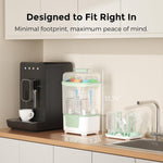 Momcozy New Modular Nesting 4 in 1 Compact Bottle Sterilizer and Dryer | Space-Saving Design, 6 Bottles Capacity, for Breast Pump Parts & Newborn Essentials, Drying Rack Included, for New Parents