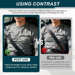 2PCS Seat Belt Adjuster Clip, Shoulder Neck Strap Locking Clips for Adults Kids Child,Comfortable Car Seat Belt Adjuster Safety Positioner Universal for SUV Sedan Truck Seatbelts (Black-2PCS)