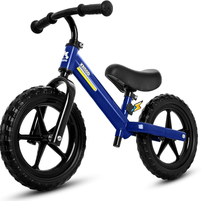 Kriddo Kids Balance Bike with Adjustable Seat and Handlebar, Toddler Bike Gifts Age 2-3, Green