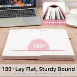 Lined Journal Notebook 365 Pages, A5 Leather Journals for Writing Women & Men, Hardcover Notebook with 100GSM Thick Paper, Daily Journal Notebook for Travel, Work, School, Note Taking, College Ruled