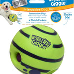 Wobble Wag Giggle Ball, Interactive Dog Toy, Fun Giggle Sounds When Rolled or Shaken, Pets Know Best, As Seen On TV