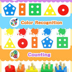 Tonberless Montessori Toys: Safe, High-Quality Wooden Puzzles and Sorters for Toddlers 1-3 Years