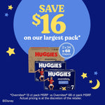 Huggies Overnites Diapers Size 7, 68 Count (2 Packs of 34)