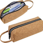 Fmeida Pencil Case Pouch - Water Resistant Pencil Pouch Portable Pencil Bag Simple Office Stationery Pouch with Handle Back to School Supplies - Black