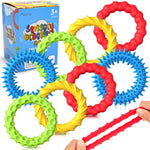 Sensory Toys Fidgets for Kids Adults - 4 Pack Stretchy Fidget Toys Bracelets | Texture & Calming Autism Sensory Toys for Special Needs Autistic Children Classroom Fidgets| Squishy Fidgets Travel Gifts