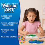 Skillmatics Poke-in Art – Underwater Animals, Wood Craft Kit, Gift for Kids | DIY Mess-Free Fun, Sea Animals, Fine Motor Skills, Screen-Free, Travel Activity, Boys & Girls Ages 4, 5, 6, 7, 8, 9