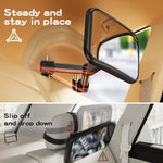 TAZENI Baby Car Mirror for Rear Facing Car Seat, Patented Stable Hook Clip | Shatterproof, 360° Rotation, Crystal Clear View, Easy Install, Crash-tested, Baby Shower Gifts for Infants Safely, Black