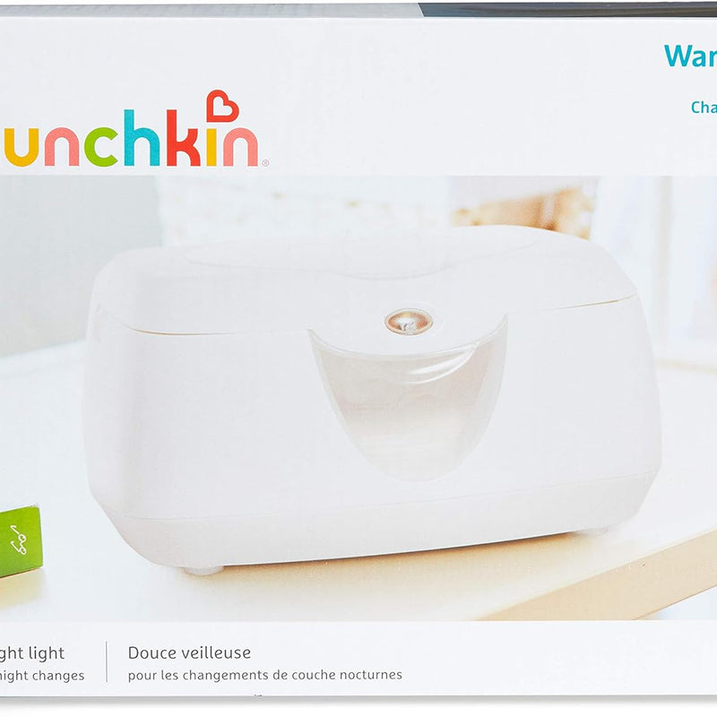 Munchkin Warm Glow Baby Wipe Warmer with Nightlight, White