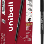 uniball Onyx Rollerball Pens, Micro Point (0.5mm), Black