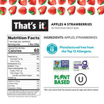 That's it. Mini Fruit Bars (Variety 35 Pack) No Sugar Plant-Based, Vegan & Gluten Free, Breakfast Bar, Paleo, for Children, Non GMO, Fiber (7 Blueberry, 7 Cherry, 7 Fig, 7 Mango, 7 Strawberry)