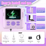 ESOXOFFORE Instant Print Camera for Kids, 32GB SD Card, 3-12 Years