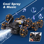 NEXBOX Cool 8 Wheels Gesture Sensing Remote Control Stunt Car for Kids, 6-14 year old, Birthday Gifts, RC Cars with 8WD Stunt Capabilities