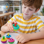 Silicone Thumb Rocker Fidget Toys for Kids Adults ,4PCS Stress Relief Sensory Toys for Autism ADHD Anxiety,Fun Textures Gadgets,Office Desk Toy,Stocking Stuffers for Women Men Teen Gifts