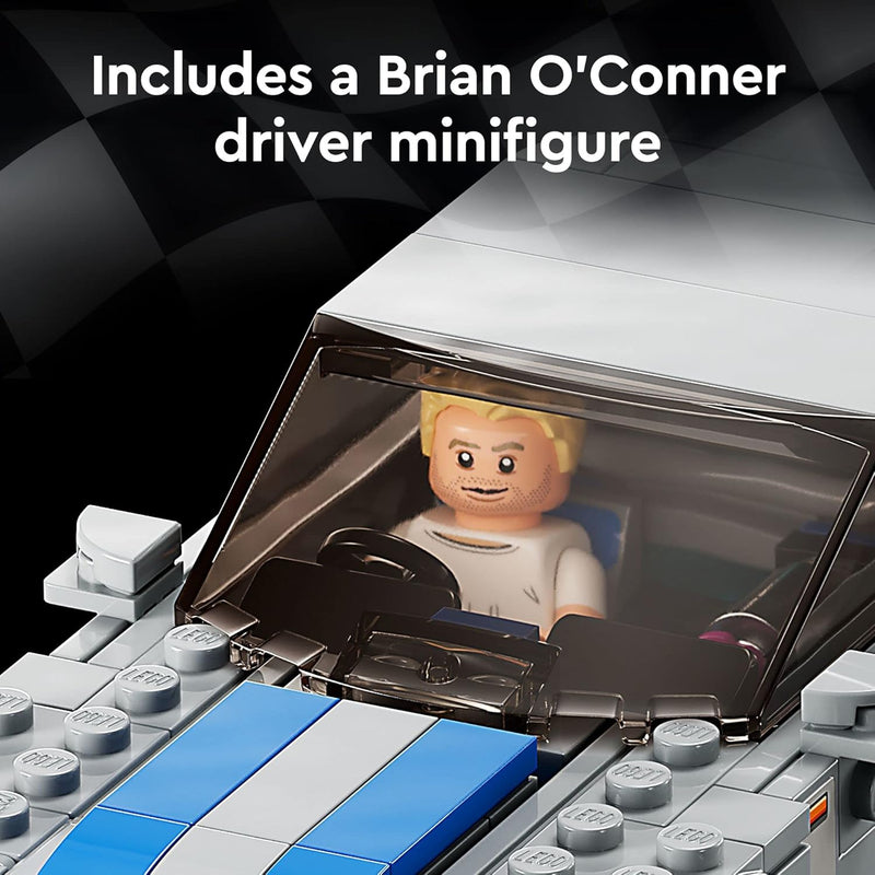 LEGO 2 Fast 2 Furious 76917 Nissan Skyline GT-R R34 Race Car Toy Kit with Minifigure, 2023