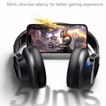 Picun B8 Bluetooth Headphones, 120H Playtime Headphone Wireless Bluetooth with 3 EQ Modes, Low Latency, Hands-Free Calls, Over Ear Headphones for Travel Home Office Cellphone PC Black
