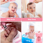 Baby Healthcare and Grooming Kit, Electric Safety Nail Trimmer Baby Nursery Kit, Newborn Care Kits with Hair Brush Comb for Newborn Infant Toddlers Baby Boys Girls Kids, Baby Shower Gifts