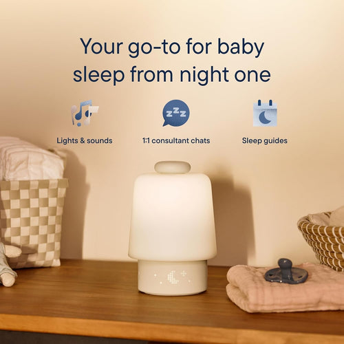Hatch Baby Sound Machine & Night Light Routine Builder (Putty) | White noise machine, night light, toddler & kid time-to-rise alarm clock, registry essential with 3 months of sleep support