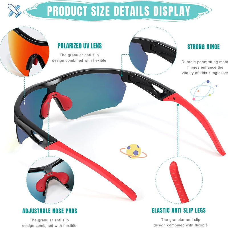 Oakley Youth Sunglasses for Boys Girls 3-12 Polarized UV Protection Sports Goggles