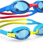 K20 Swimming Goggles for Kids Girls Boys Age 3-10 Years Old, Anti-fog 100% UV Protection with Travel Bag