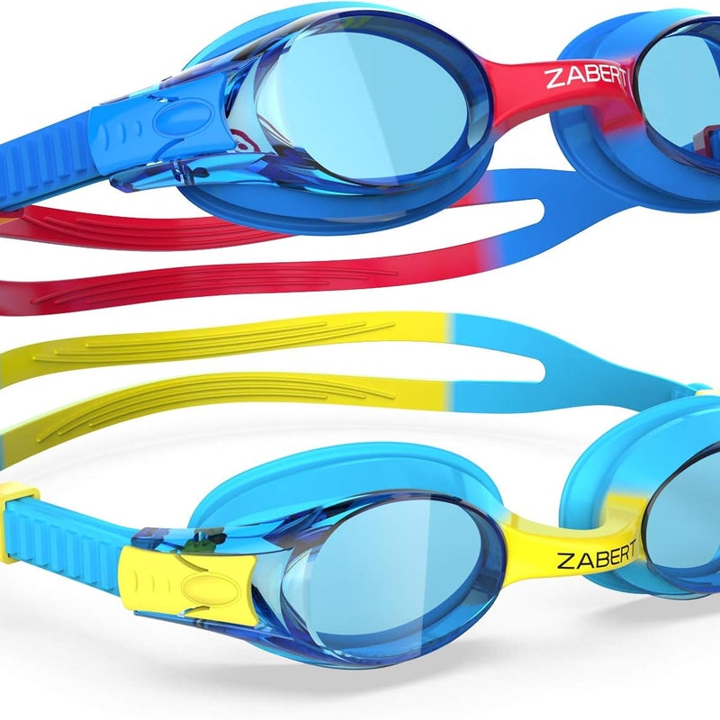 K20 Swimming Goggles for Kids Girls Boys Age 3-10 Years Old, Anti-fog 100% UV Protection with Travel Bag