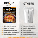 Peak Refuel Strawberry Granola 2-Pack, Freeze-Dried Breakfast Meal Pouches | Two freeze-dried strawberry granola pouches, 2 servings each, lightweight, just add water, no cooking, ideal for camping