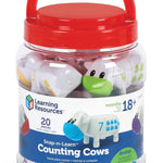 Learning Resources Snap-n-Learn Counting Cows Farm Toy Set for Toddlers, Preschoolers and Pre K Activities