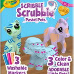Crayola Scribble Scrubbies Glam Pack (4 Pets), Washable Pet Care Toy & Coloring Animal Craft Kit, Gift for Kids Ages 3+
