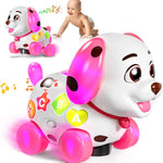 ToddlerCley Musical Puppy Toys for 1 Year Old Girl Gifts, 1st Birthday Girl Gift, Bilingual Learning Baby Toy 6-12-18 Months with Sound & Lights, Educational Toy for 1 Year Old Boy Present