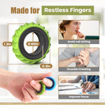 Fidget Toys Adults Sensory Rings: 12 Pack Texture Spinner Rings - Stress Relief Sensory Toys for Kids ADHD - Quiet Desk Fidgets for Classroom Stress Office for Teens Boys