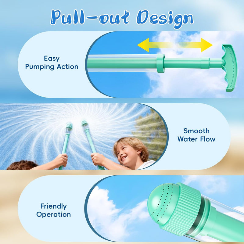 8 Pack Firework Spray Water Gun, Creativity Squirt Water Blaster Guns for Kids Adults, Firework Spray Water Soaker Toys for Pool Party Outdoor Summer Water Games