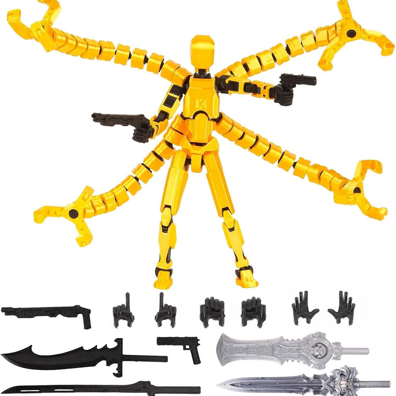 T13 Action Figure Assembly Completed, T13 Action Figures Set High 5.4 inches Tall, Office Desks , and Birthday Cake Decorations, Titan 13 Action Figure for Ultimate Gaming Action Figures Collection