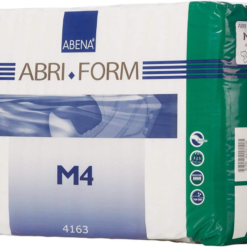 Abena Abri-Form Comfort Plastic-Backed Briefs, Level 4, (Medium To Large Sizes) Medium, 14 Count | Disposable